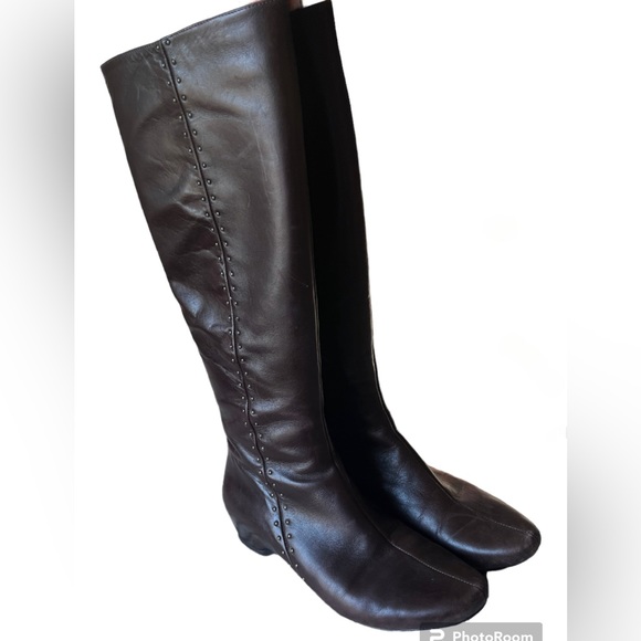 Kenneth Cole Bob Bard Brown Leather Boots Size 7M - Picture 3 of 9